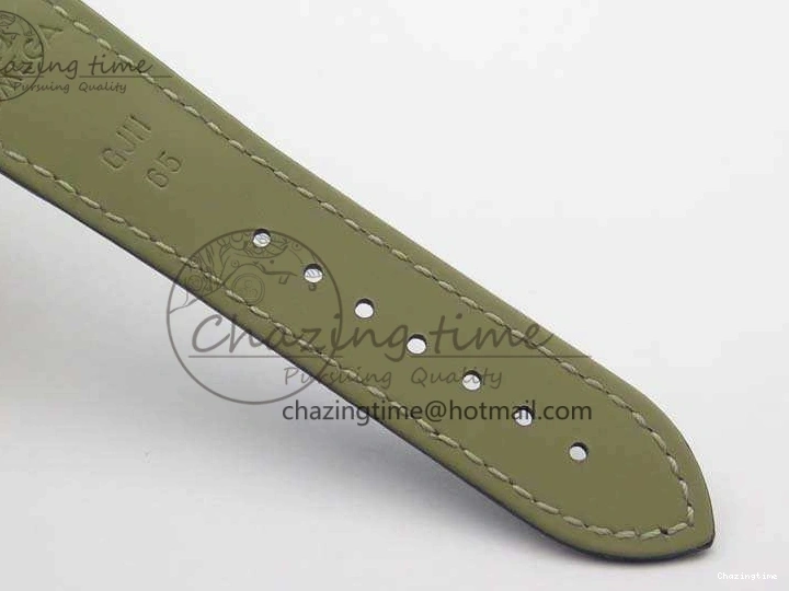 1230 QuickDry De Ville Chronograph RG OMF 1:1 Best Edition Blue Dial On Blue Leather Strap A 8107